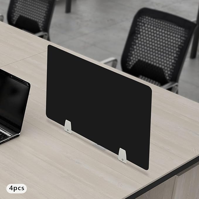 4PCS Desk Dividers Office Partitions, Privacy Desk Panel Protective, Acrylic - Image 8