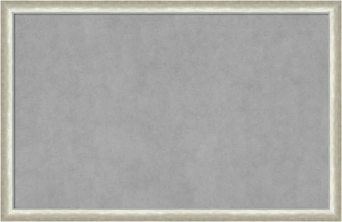 Amanti Art Silver Framed Magnetic Board 22x34 Large Vision Board by AmantiArt