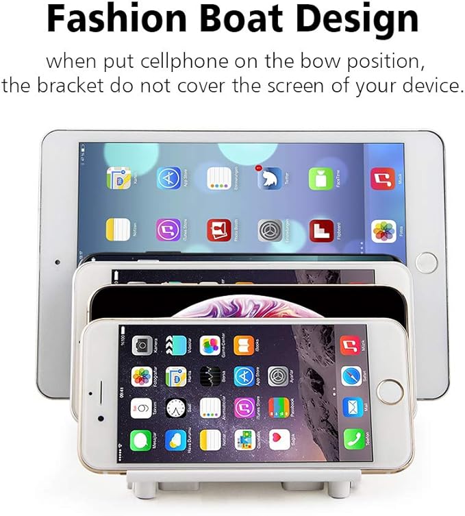 UDOLI Adjustable Universal Cell Phone Dock Stand Holder, Tablet Organizer Multi - Image 6