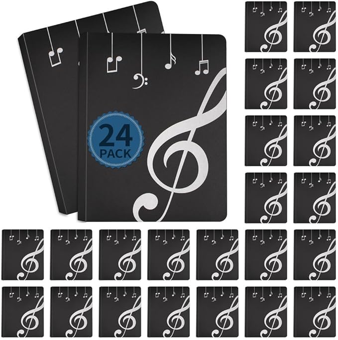 Music Folder Sheet Music Folders 24 Pack Binder Music Choral Storage Holder by Unknown