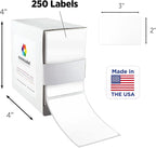ChromaLabel 2 x 3 inch Permanent Color Code Rectangle Labels, 250 Labels per - Image 2