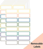 STARLIBOO Removable Labels, Removable Colored Labels Stickers, Self-Adhesive by STARLIBOO