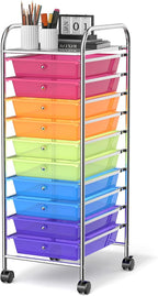 GLACER 10 Drawers Rolling Cart, Storage Cart by GLACERGrowupinhappiness