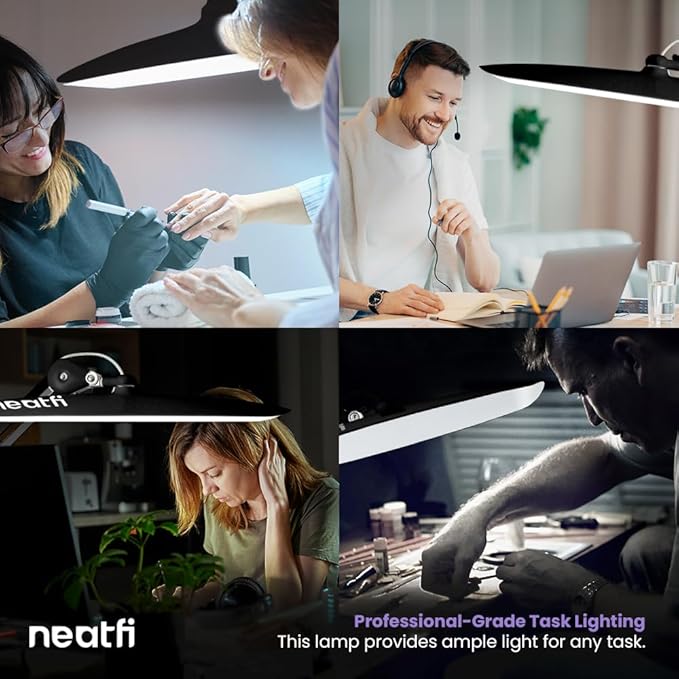 Neatfi XL 2, 200 Lumens LED Task Lamp, 4 Level Brightness, 3 Light Modes - Image 9