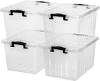 Citylife 22 QT Clear Plastic Storage Bins