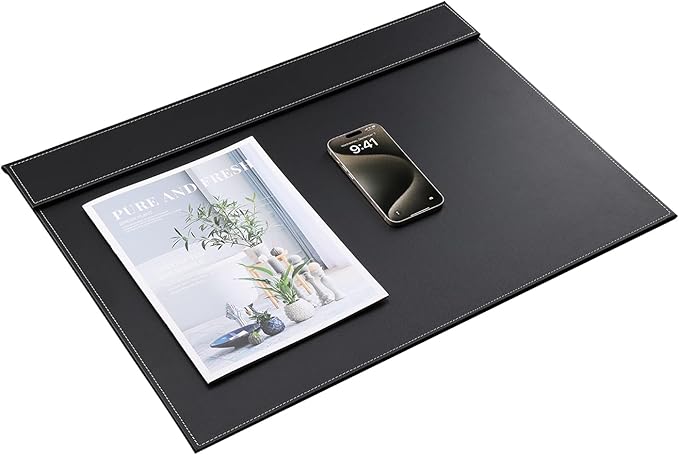 KINGFOM Ultra-Smooth PU Leather Desk Pad & Mat Office Desk Drawing & Writing - Image 4