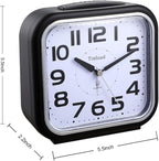 Tinload 5.5" Large Analog Alarm Clock Silent Non Ticking, Gentle Wake, Beep - Image 6