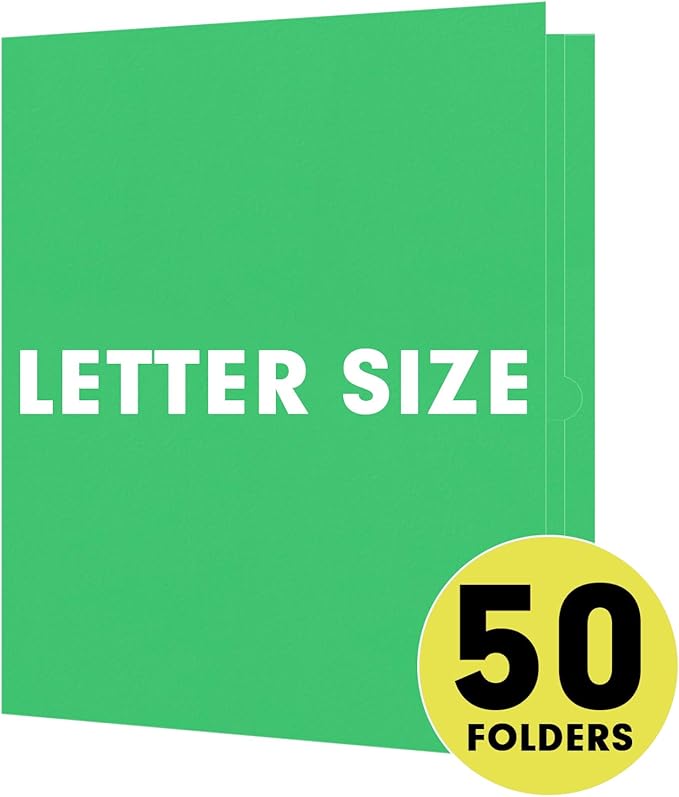 Two Pocket Folders, RAZCC 50 Pack 2 Pocket Folders Fit Letter Size Paper - Image 4