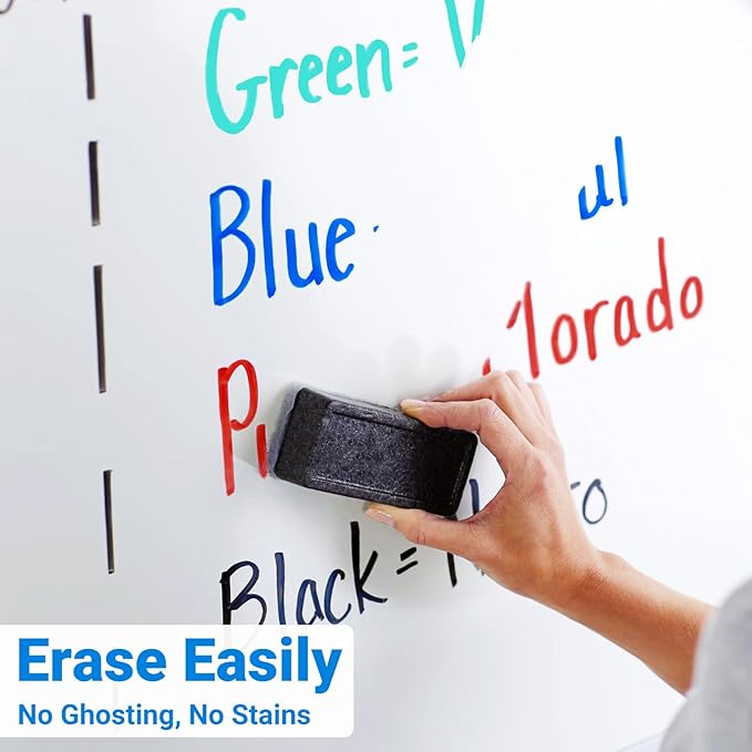 ANYUKE Low Odor Dry Erase Markers, Chisel Tip Whiteboard Markers Non-Toxic - Image 5