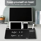Varhomax Glass Desk Whiteboard Gray - Image 7