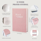 Prayer Journal – Peace in Christ 12-Week Guided Christian Prayer Journal for Women & Men with Daily Prayer Prompts, Scripture, Gratitude & Reflection for Spiritual Growth