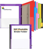 360° Pivotable Project Organizer Binder, Upgraded 3 Ring Binder by 360%C2%B0PivotableBinderNotebook