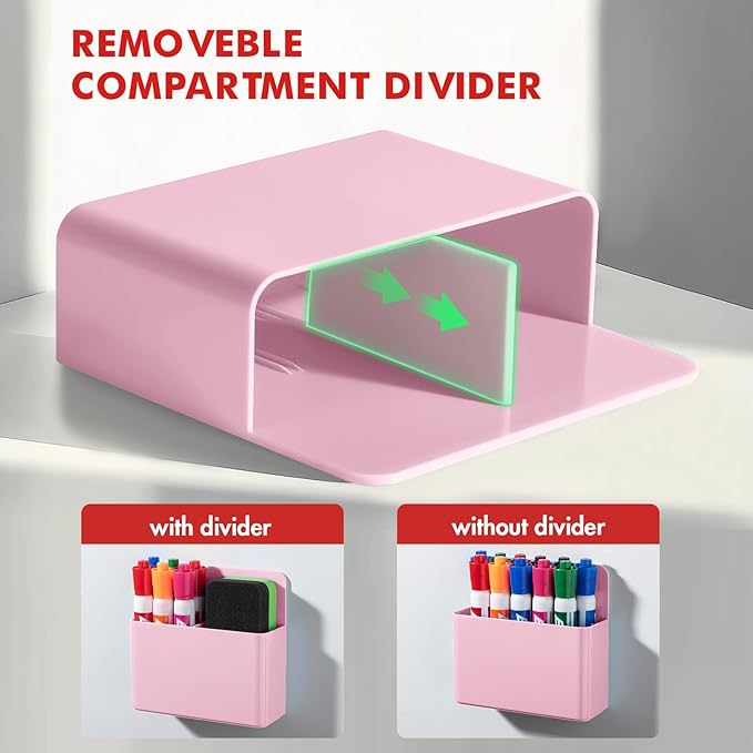 BEYGORM 2 Pack Plastic Magnetic Pen Holder - Image 4