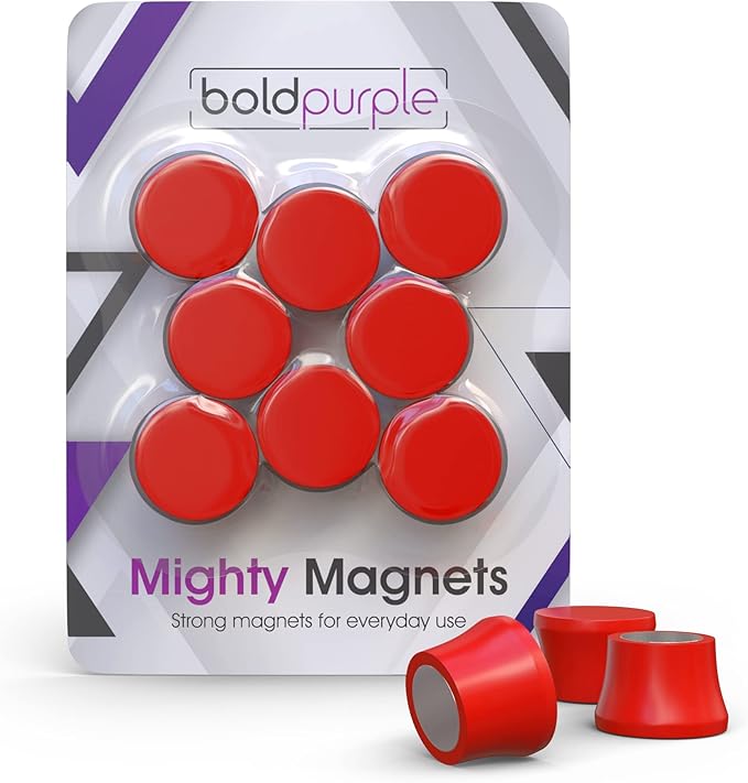 Strong Magnets for Whiteboard, Glassboard and Fridge. N54 Neodymium Rare Earth by boldpurple