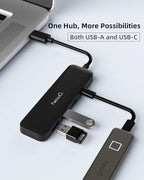 Dual USB C USB A 3.0 Hub: USB Hub 4 Ports - Image 3
