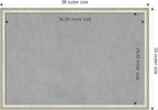 Amanti Art Silver Framed Magnetic Board 26x38 Large Vision Board - Image 4