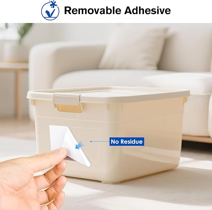 L LIKED 3" x 2" Blank Removable Labels - Image 3