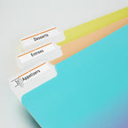 Avery® TrueBlock® File Folder Labels, 2/3" x 3-7/16", 750 Printable Labels, White/Orange, Permanent (5166)