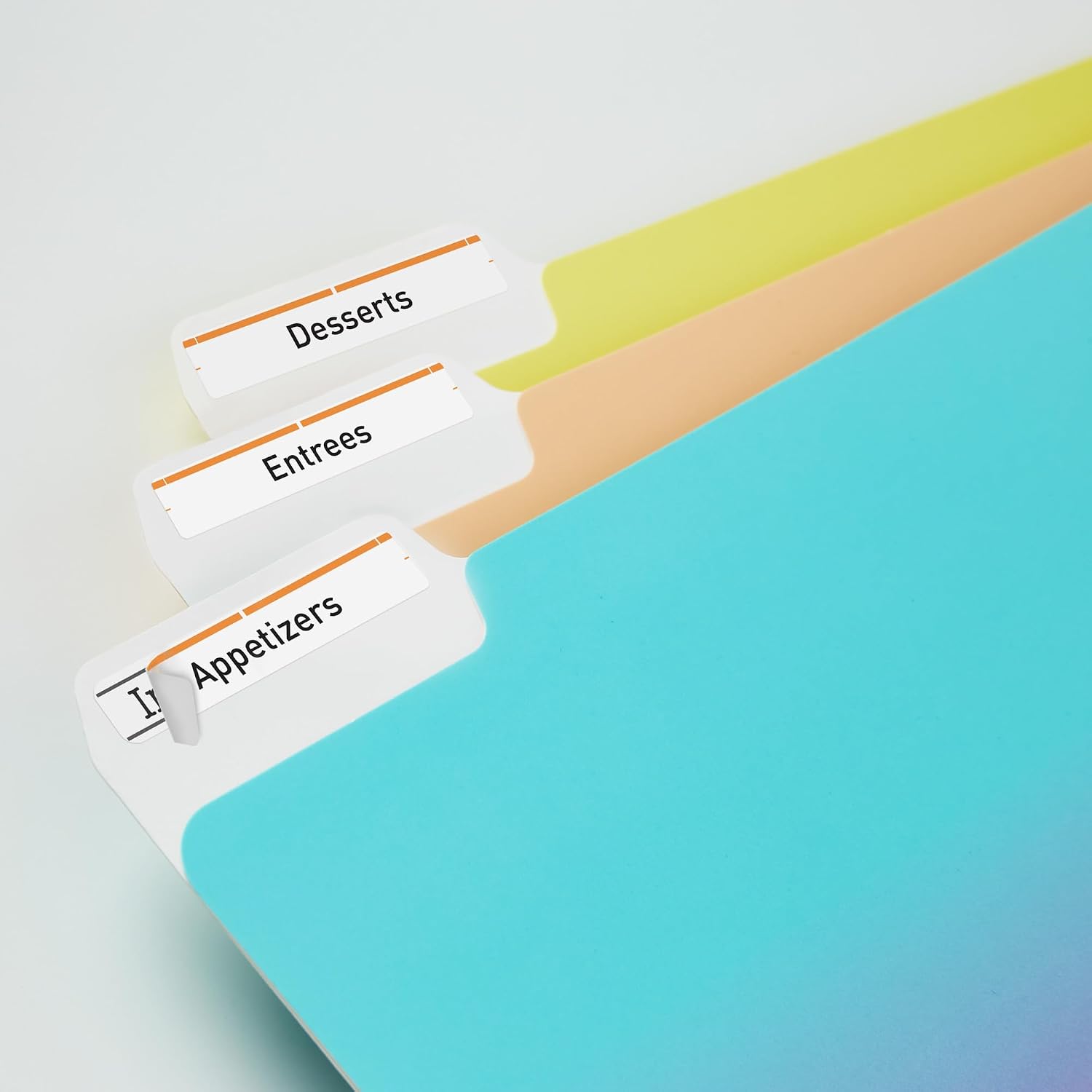 Avery® TrueBlock® File Folder Labels, 2/3" x 3-7/16", 750 Printable Labels, White/Orange, Permanent (5166)