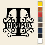 Custom Metal Signs | Personalized Monogram Name Sign | Outdoor Wall Art - Image 7