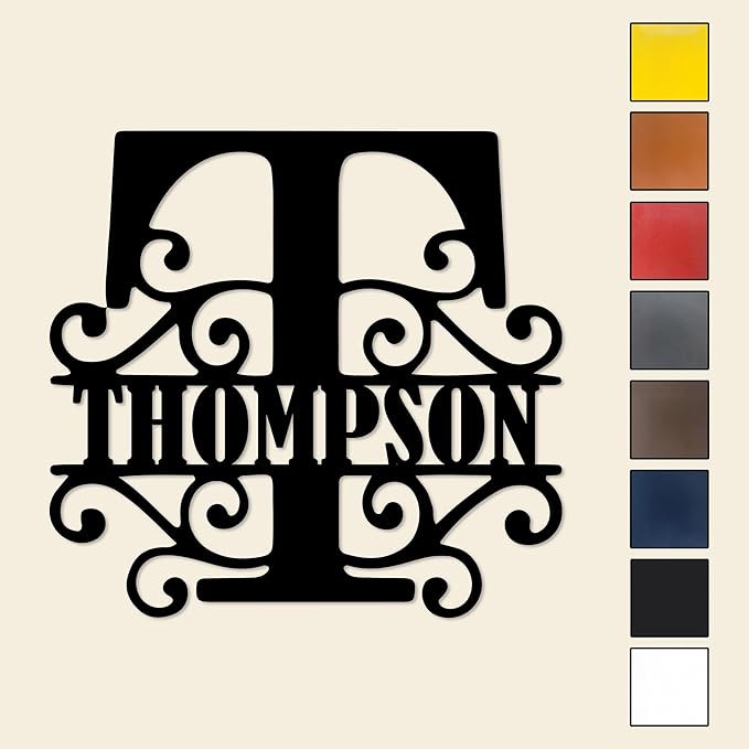 Custom Metal Signs | Personalized Monogram Name Sign | Outdoor Wall Art - Image 7