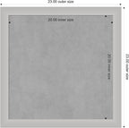 Amanti Art Silver Framed Magnetic Board 23x23 Medium Vision Board - Image 4
