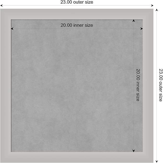Amanti Art Silver Framed Magnetic Board 23x23 Medium Vision Board - Image 4