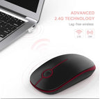 VssoPlor Wireless Mouse, 2.4G Slim Portable Quiet Computer Mice - Image 2