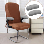 Kakalote Office Chair Armrest Covers, 1pair Stretchable Stretch Computer Chair Slipcover Desk Chairs Arm Cover for Office, Desk, Gaming Chairs (Grey-No Sponge pad)