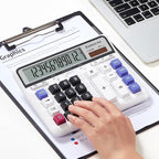 Comix Desktop Calculator Solar Battery Dual Power - Image 9