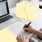 Manila Folders, HERKKA 170 Pack 1/3 Cut Tab File Folders, Manila Folders 8.5 x - Image 6