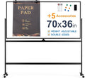Large Dry-Erase Rolling Magnetic Whiteboard by TSJOFFICE