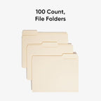 Smead File Folders Letter Sized, 1/3-Cut Tab, Letter Size Manila Folders - Image 3