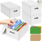 4Pack Greeting Card Storage Box, Greeting Card Organizer Box by HIMOMO