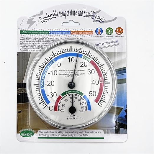 5" Indoor Outdoor Hygrometer/Thermometer, Humidity Gauge Indicator Temperature - Image 4