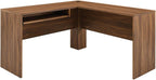 Modway Envision Mid-Century Modern, Desk and File Cabinet Set, Walnut White