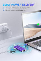 UtechSmart USB C Hub, Ethernet Multiport Adapter 6 in 1 USB C to HDMI Dock - Image 6