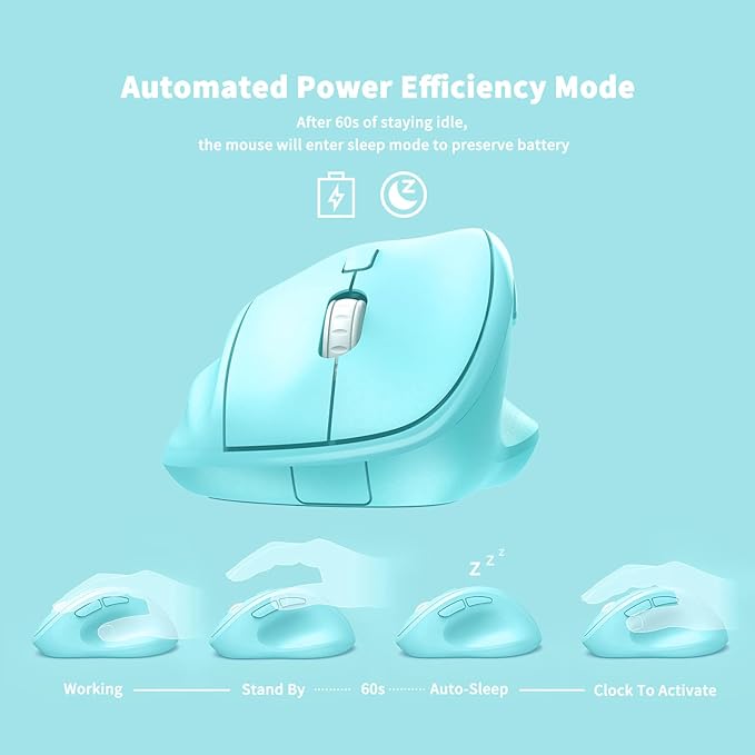 Ergonomic Wireless Mouse with USB Receiver - Image 2