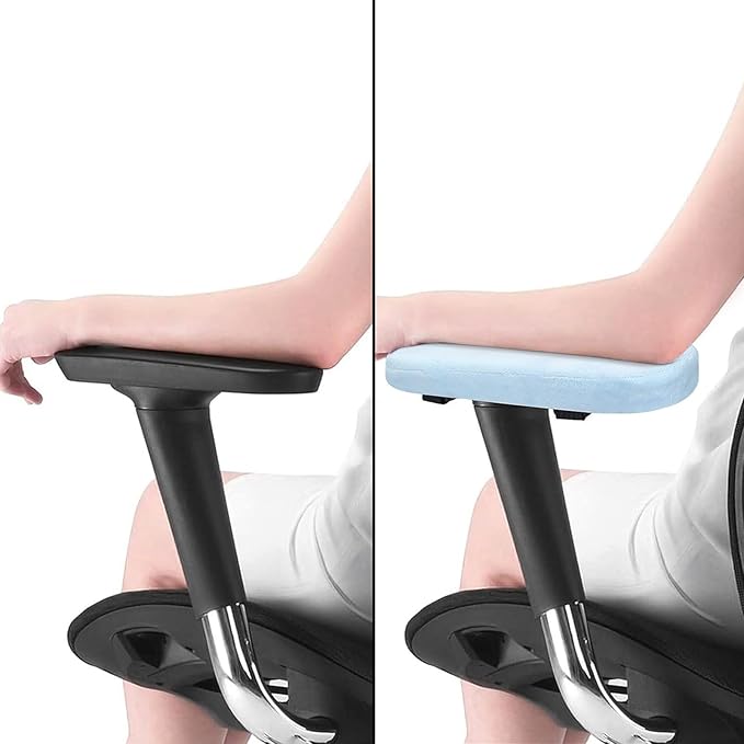 MOSISO Chair Armrest Pads, Memory Foam Home/Office Chair Arm Rest Covers Comfy - Image 4