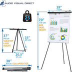 Pack of 10-Lightweight Aluminum Flip-Chart Presentation Easel - Image 3