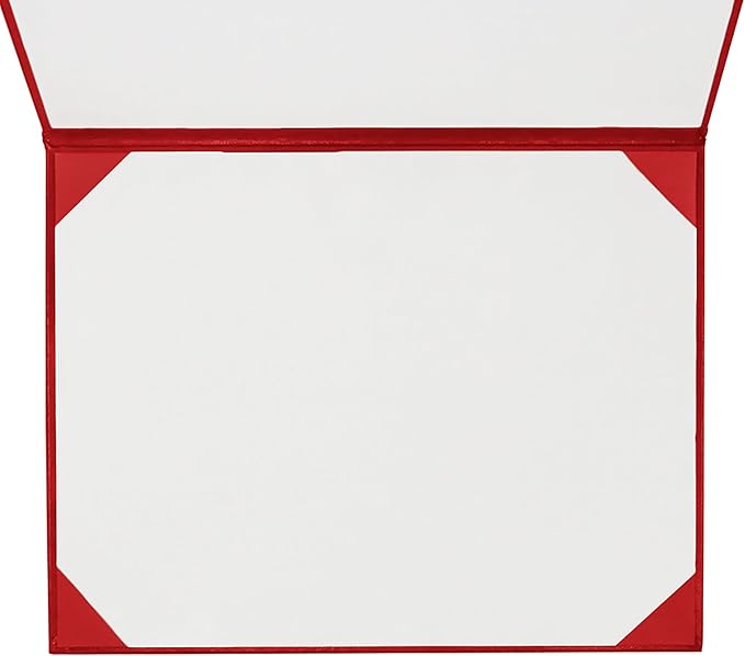 GraduationMall 8.5"x11" Smooth Padded Diploma Cover Certificate Holder Red - Image 4