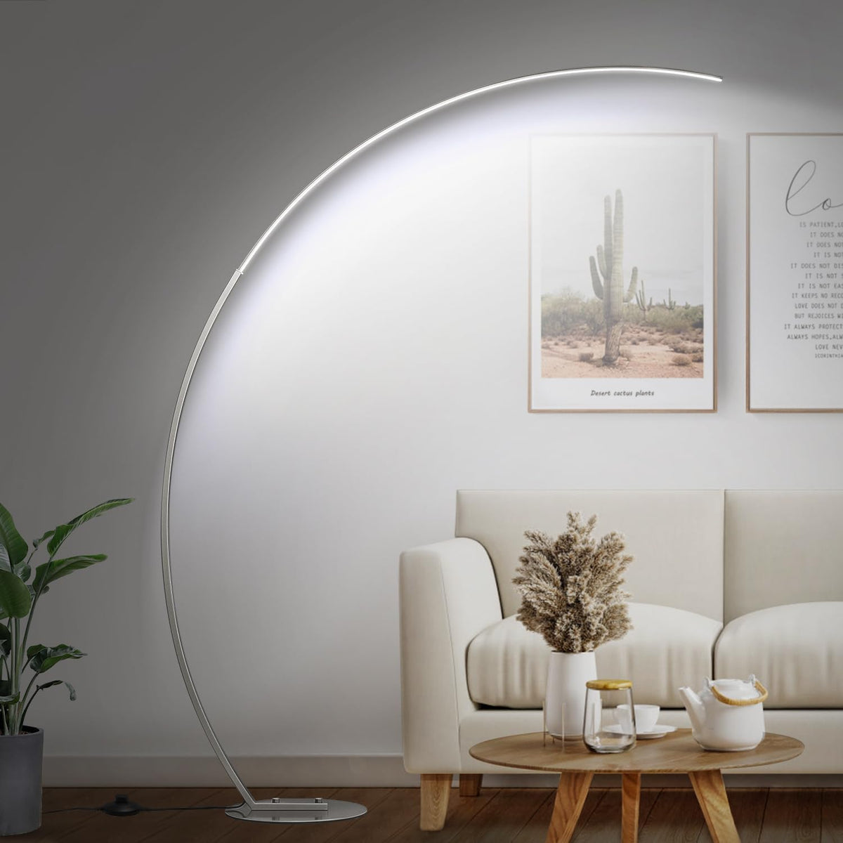 Dimmable LED Floor Lamp with 3 Color Temperatures, Ultra Bright 2000LM Brushe...