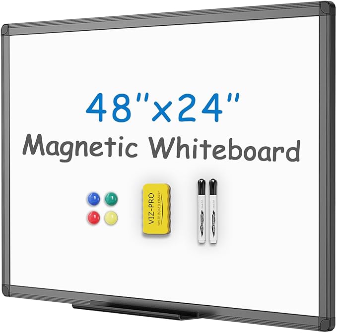 VIZ-PRO Magnetic Whiteboard/Dry Erase Board by VIZ-PRO