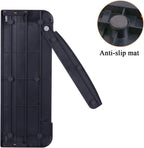 ArtAt A4 Paper Cutter 12 inch Black Paper Trimmer with Sliding Safety Blade | Precision cutting with side ruler for scrapbooks, cardstock, DIY craft, photos, coupon, labels, classroom craft projects