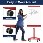 TSJ OFFICE Rolling Whiteboard Standing - Image 5