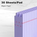 AILZFEI 6pcs Small Legal Pad 5x8 College Ruled Purple Legal Pads Notepads 6 - Image 3