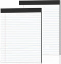 2-Pack Legal Pads 8.5"x11" Wide Ruled Note Pads by Nichela