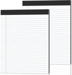 2-Pack Legal Pads 8.5"x11" Wide Ruled Note Pads by Nichela