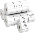AveneMark 12 Rolls 2" x 1" Direct Thermal Labels by AveneMark