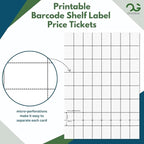 OfficeGear Shelf Edge Barcode Price Ticket Labels 64-up 37x26mm Custom - Image 2